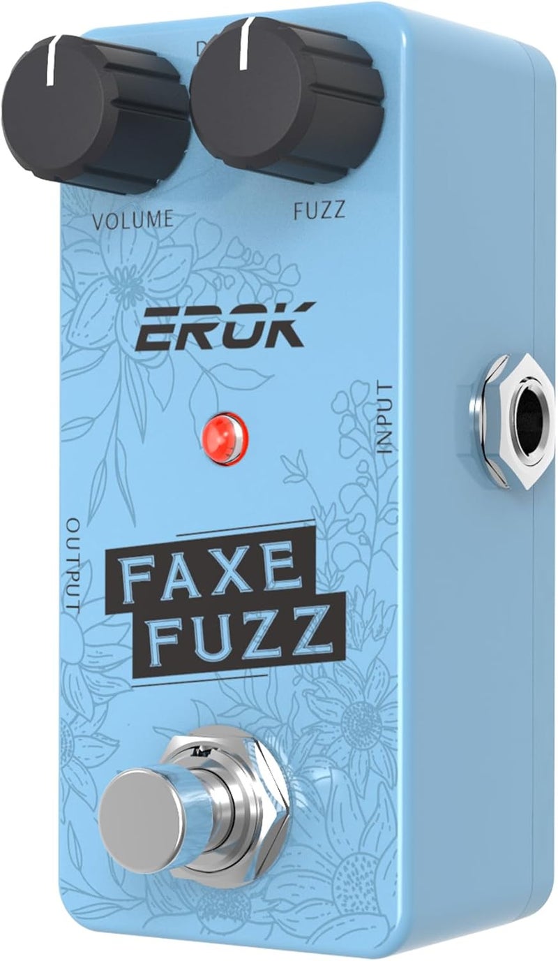 EROK FAXE FUZZ Guitar Effect Pedal, Classic Fuzz Tone with Great Clean - Up on Low Volume Input, True Bypass - Image 3